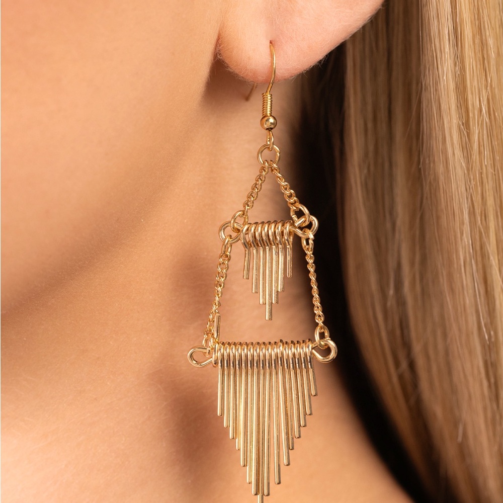 Gold earrings